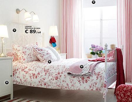 dormitorio en blanco de Ikea