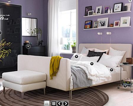 dormitorio en blanco de Ikea