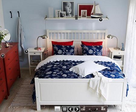 dormitorio en blanco de Ikea