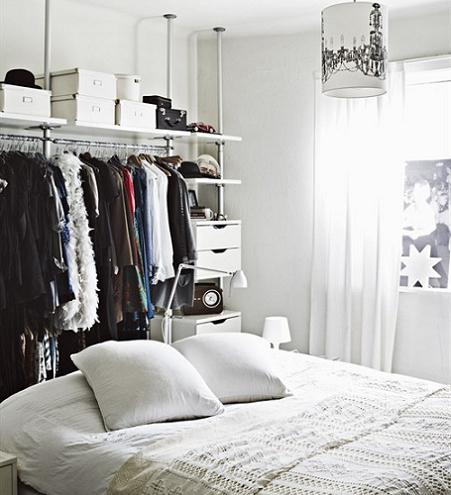 Dormitorio Ikea con vestidor