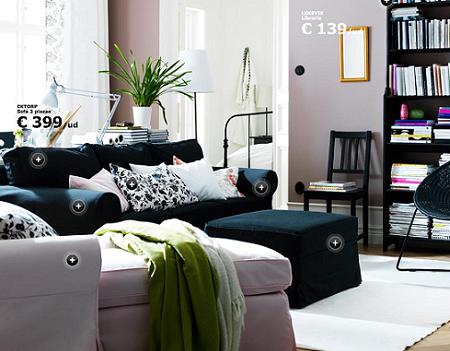 sofás con funda Ektorp de Ikea