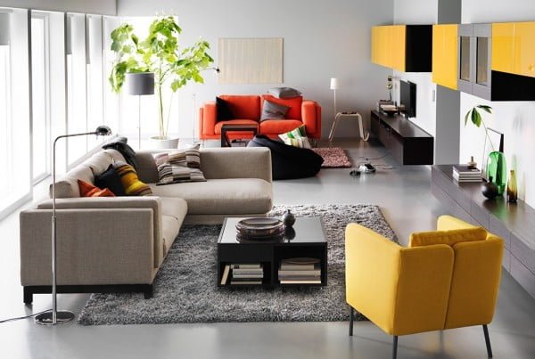 salón-ikea-sofá-grande