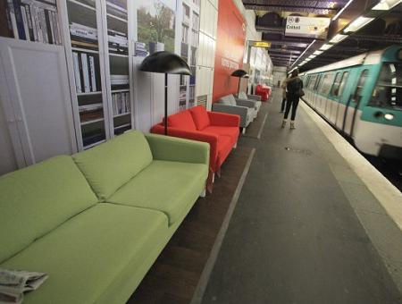 Ikea en el metro de París Ikea en el metro de París