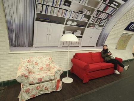 Ikea en el metro de París Ikea en el metro de París