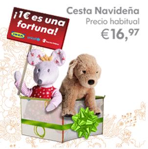 cesta de peluches